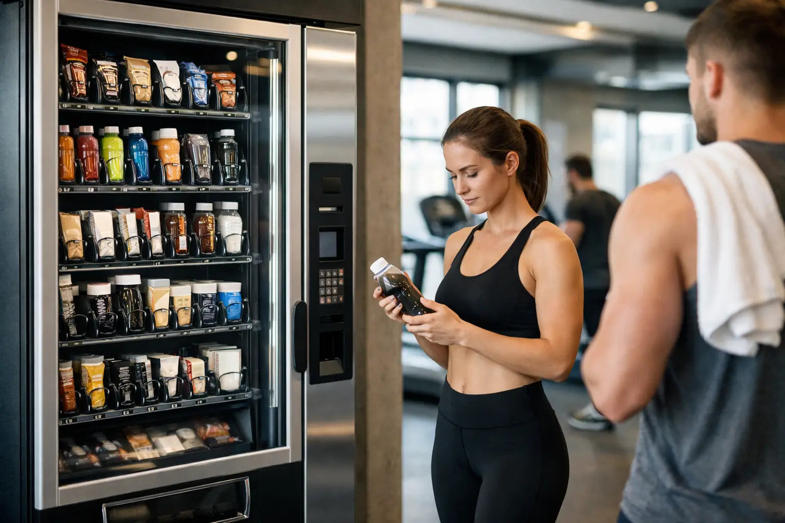 Verkaufsautomaten für Fitnessstudio richtig nutzen