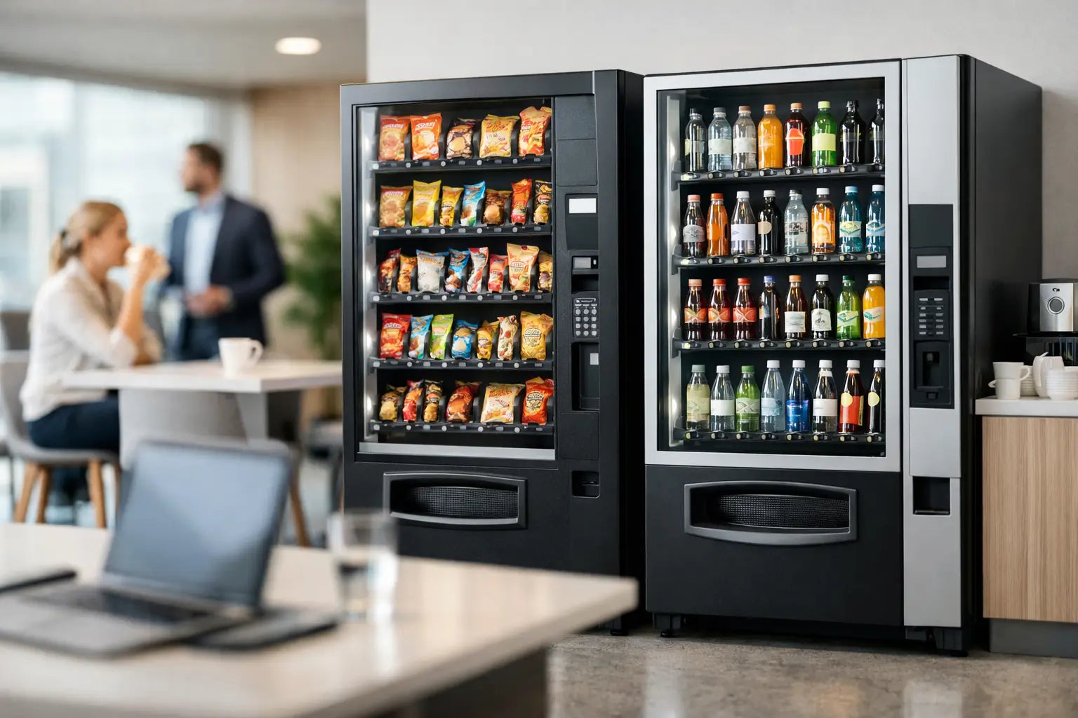 Snack und Getränkeautomaten für Unternehmen