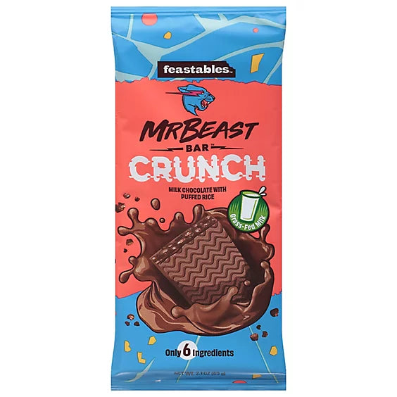 Feastables MrBeast Milk Chocolate Crunch Bar 60g - Bizzyvends