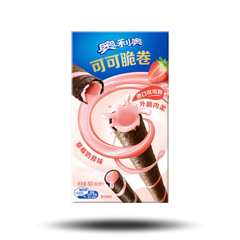 Oreo Crispy Roll 45g, 3 Flavor Strawberry, Vanil or Chocolate - Bizzyvends