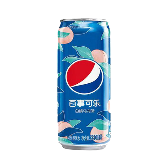 Pepsi white Peach 330ml Can - Bizzyvends